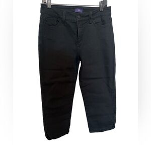 NYDJ Excellent Condition Preloved Cropped jeans Size 10 Black